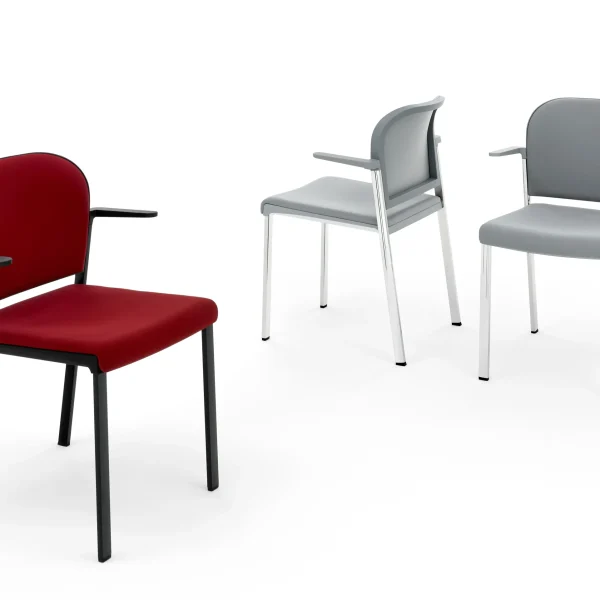 MAKEUP SOFT | Chair with armrests By Diemmebi