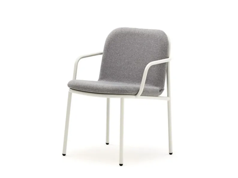 SHELL | Chair with armrests By Annud
