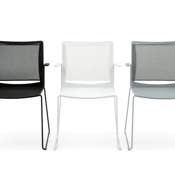 SMESH PLASTIC | Chair with armrests By Diemmebi