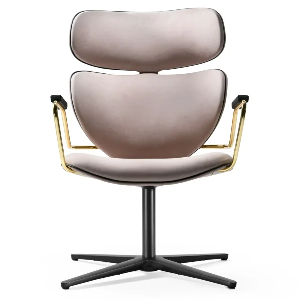 ASIA SWIVEL | Nabuk chair By Black Tie