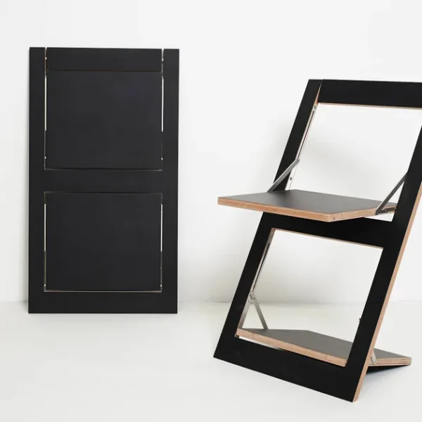 FLPPS FOLDING CHAIR - BLACK By AMBIVALENZ