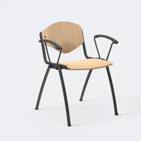 OMNIA CONTRACT | Chair with armrests By Ares Line