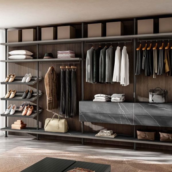 VISTA 1186 | Walk-in wardrobe By Lago