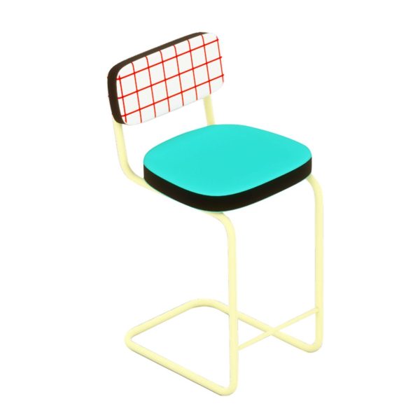 SUPERSTOOL RED GRID By Seletti