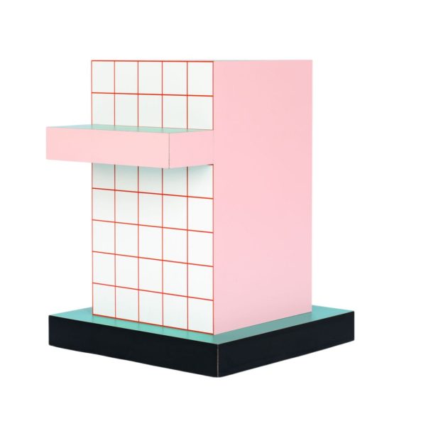 SUPERSIDETABLE RED GRID By Seletti