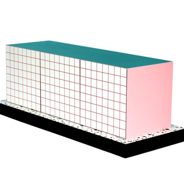 SUPERCABINET RED GRID By Seletti