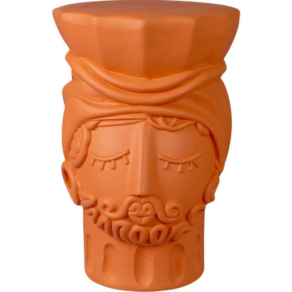 TERRACOTTA TESTA DI MORO MAN STOOL By Seletti