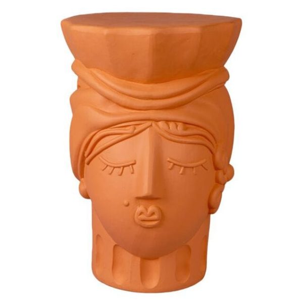 TERRACOTTA TESTA DI MORO WOMAN STOOL By Seletti