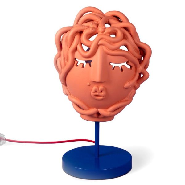 TERRACOTTA MEDUSA MASK LAMP By Seletti