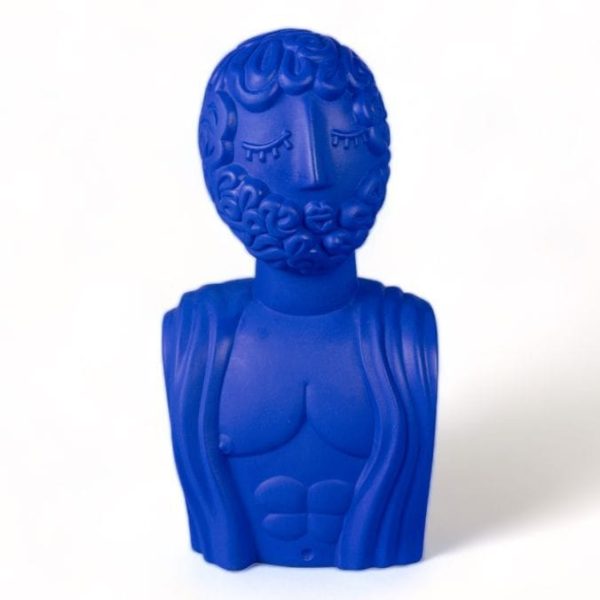 TERRACOTTA BUST MAN BLUE By Seletti