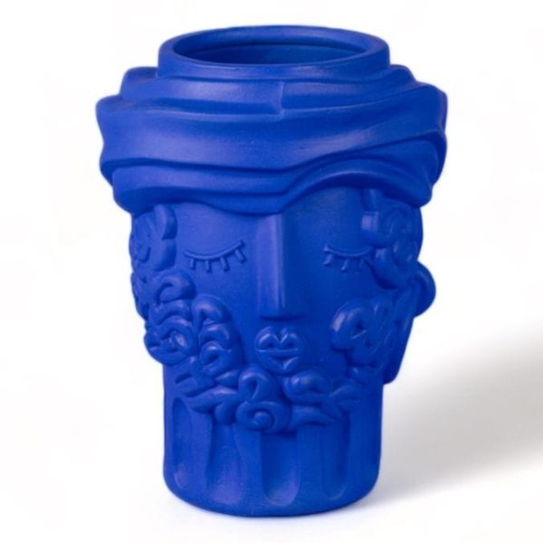 TERRACOTTA VASE MAN BLUE By Seletti