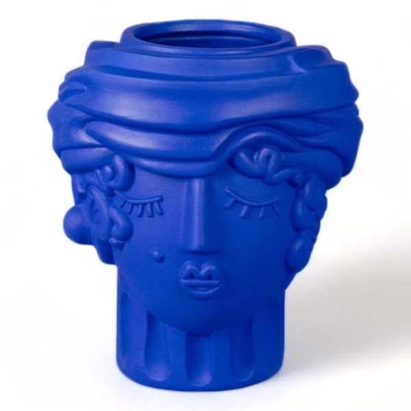 TERRACOTTA VASE WOMEN BLUE By Seletti