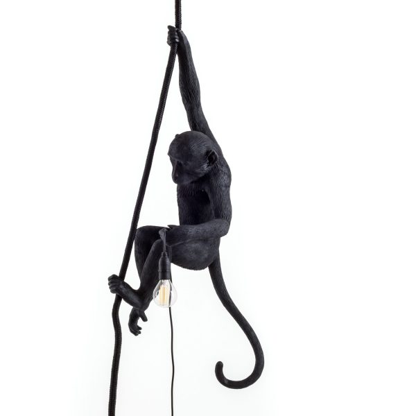 THE MONKEY LAMP BLACK CEILING By Seletti