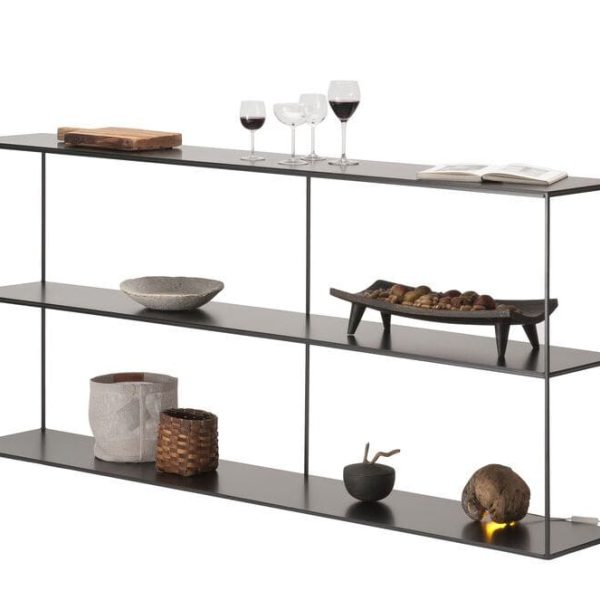 SLIM IRONY | Painted metal shelving unit By Zeus