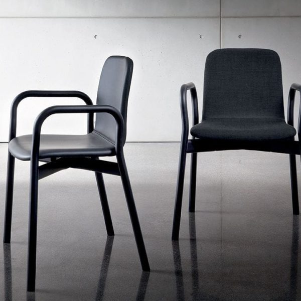 TWO TONE | Chair with armrests By Sovet italia