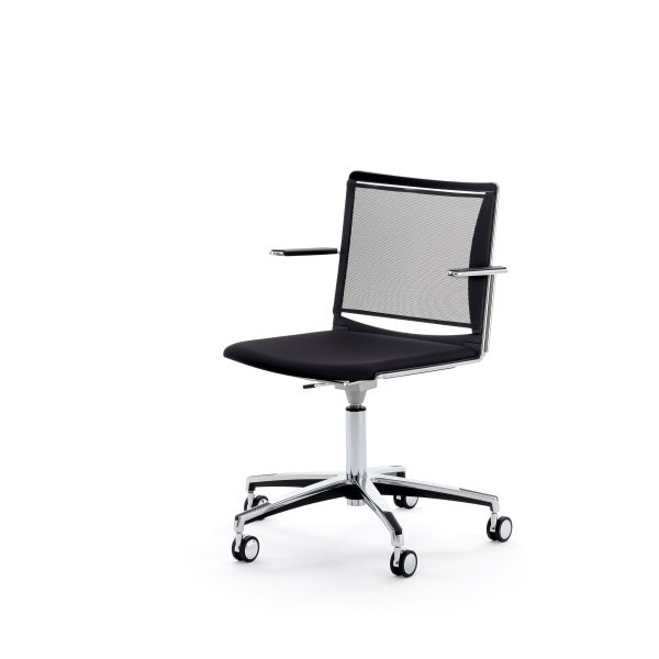 SMESH PLASTIC | Office chair with 5-Spoke base By Diemmebi