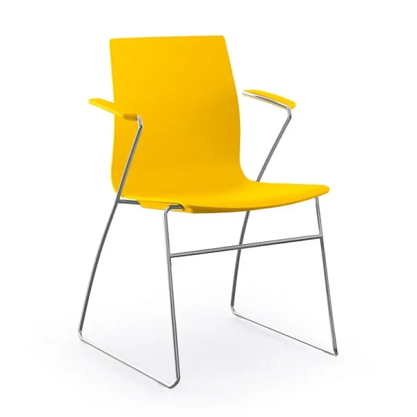 Q3 PHASE.2 | Chair with 5-spoke base By Sesta