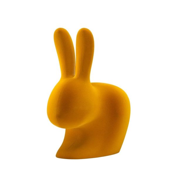RABBIT CHAIR BABY VELVET By Qeeboo