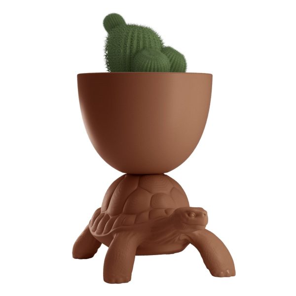 TURTLE CARRY PLANTER AND CHAMPAGNE COOLER By Qeeboo