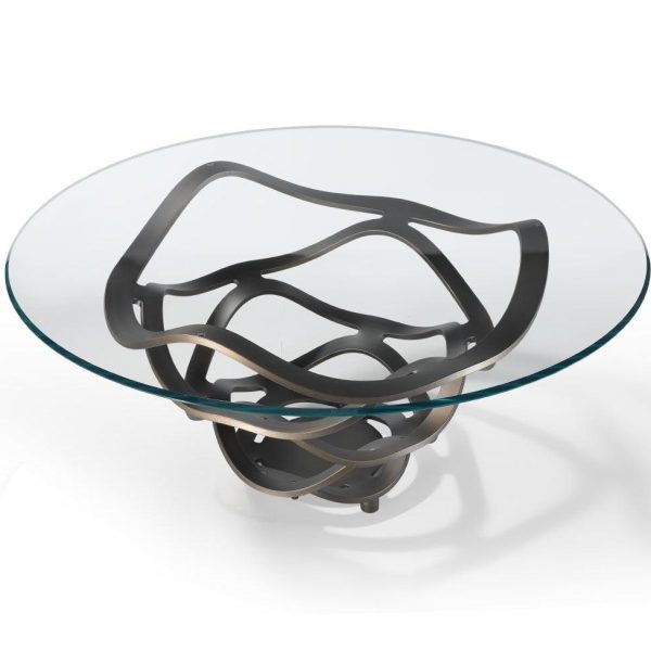 NEOLITICO | Glass table By Reflex