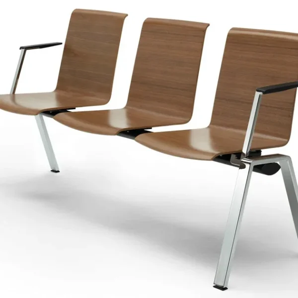 PUBLICA | Beam seating with armrests By Knig Neurath