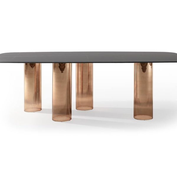 SIGNORE DEGLI ANELLI | Glass table By Reflex