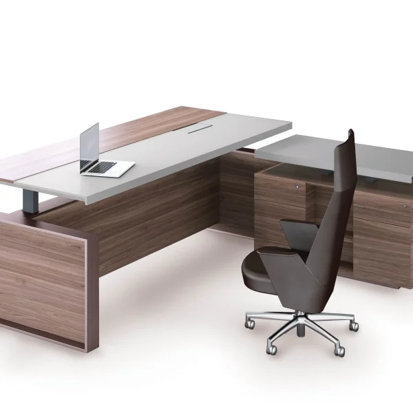 ALTAGAMMA | L-shaped office desk By ESTEL GROUP