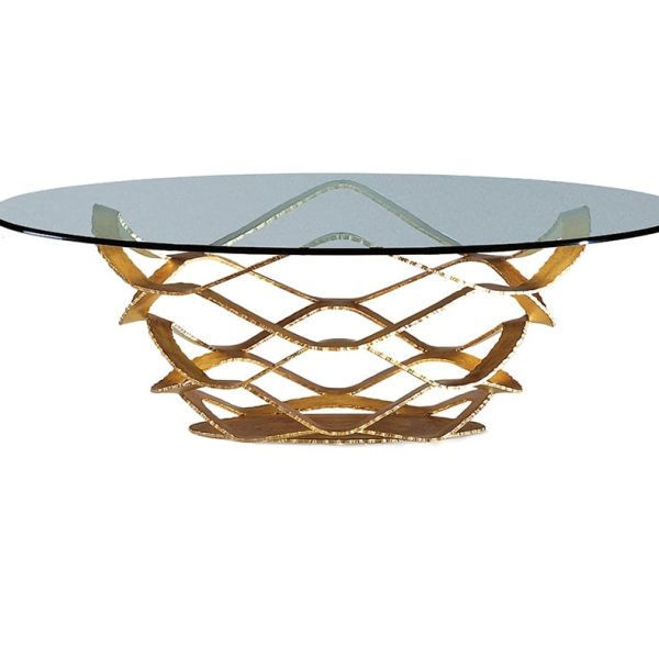 NEOLITICO | Glass and iron coffee table By Reflex
