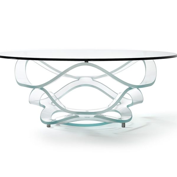 NEOLITICO | Glass coffee table By Reflex