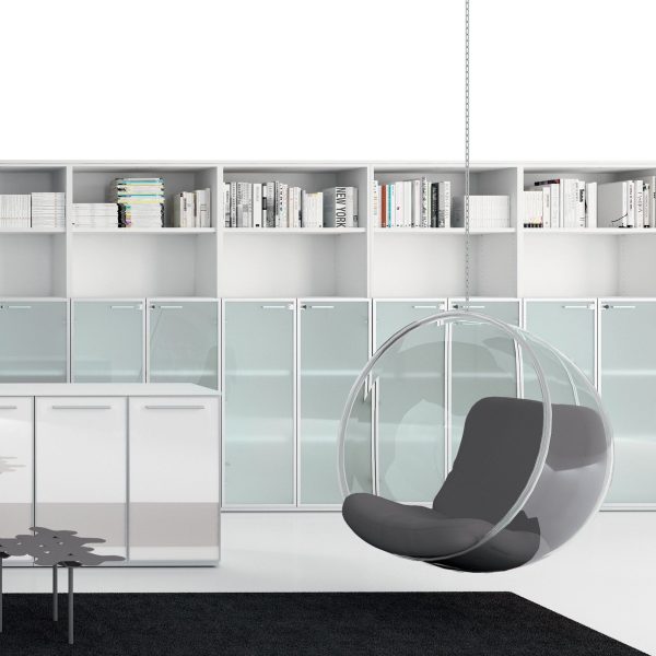 UNIVERSAL STORAGES | Wood and glass office shelving By DVO