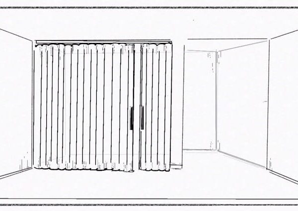 Decentred central opening door By Dooor