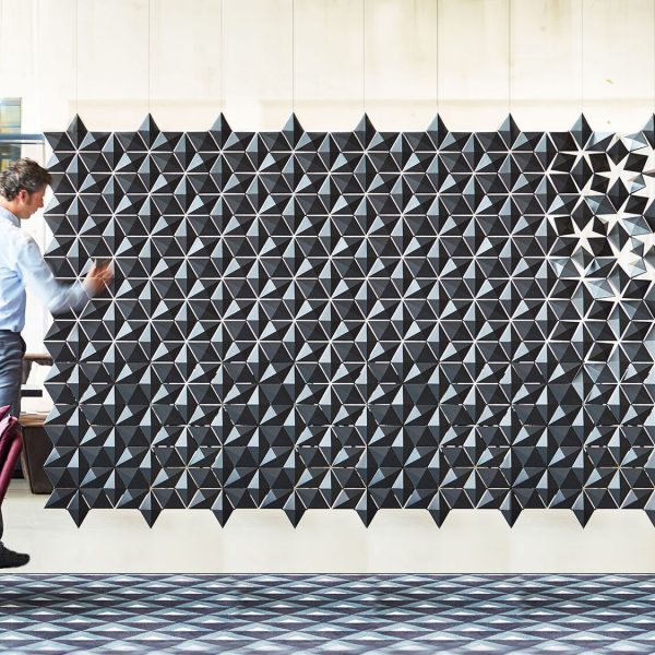 FACET 306x197cm in graphite By Bloomming