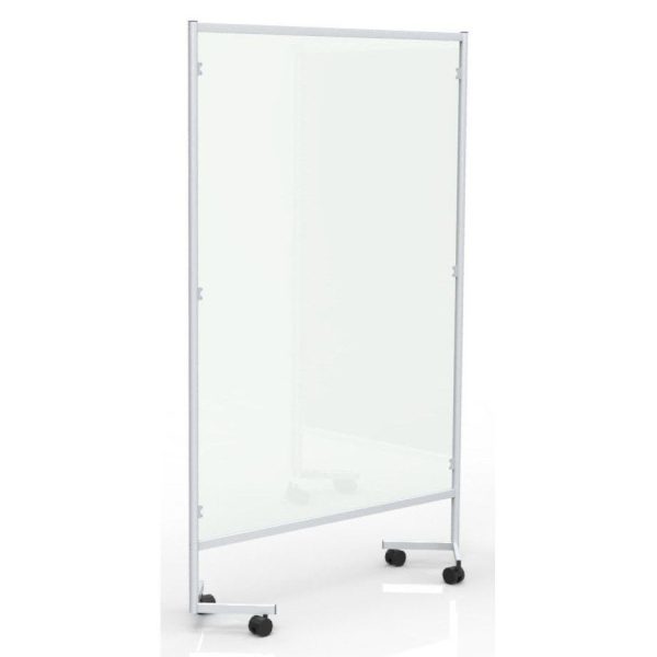 ZEN PROTECT | Office screen with casters By Steelbox by Metalway