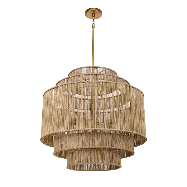 Alyssa Chandelier - Natural Jute By Sunpan