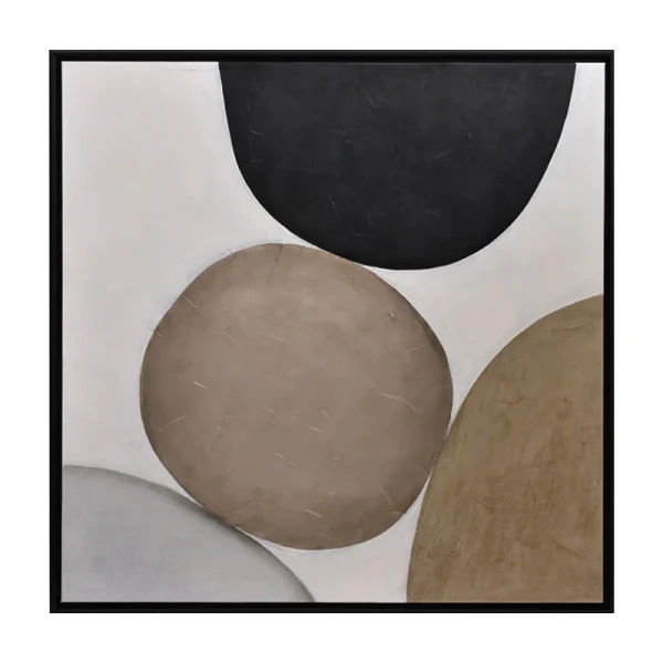Rocky Road - 48" X 48" - Black Floater Frame By Sunpan